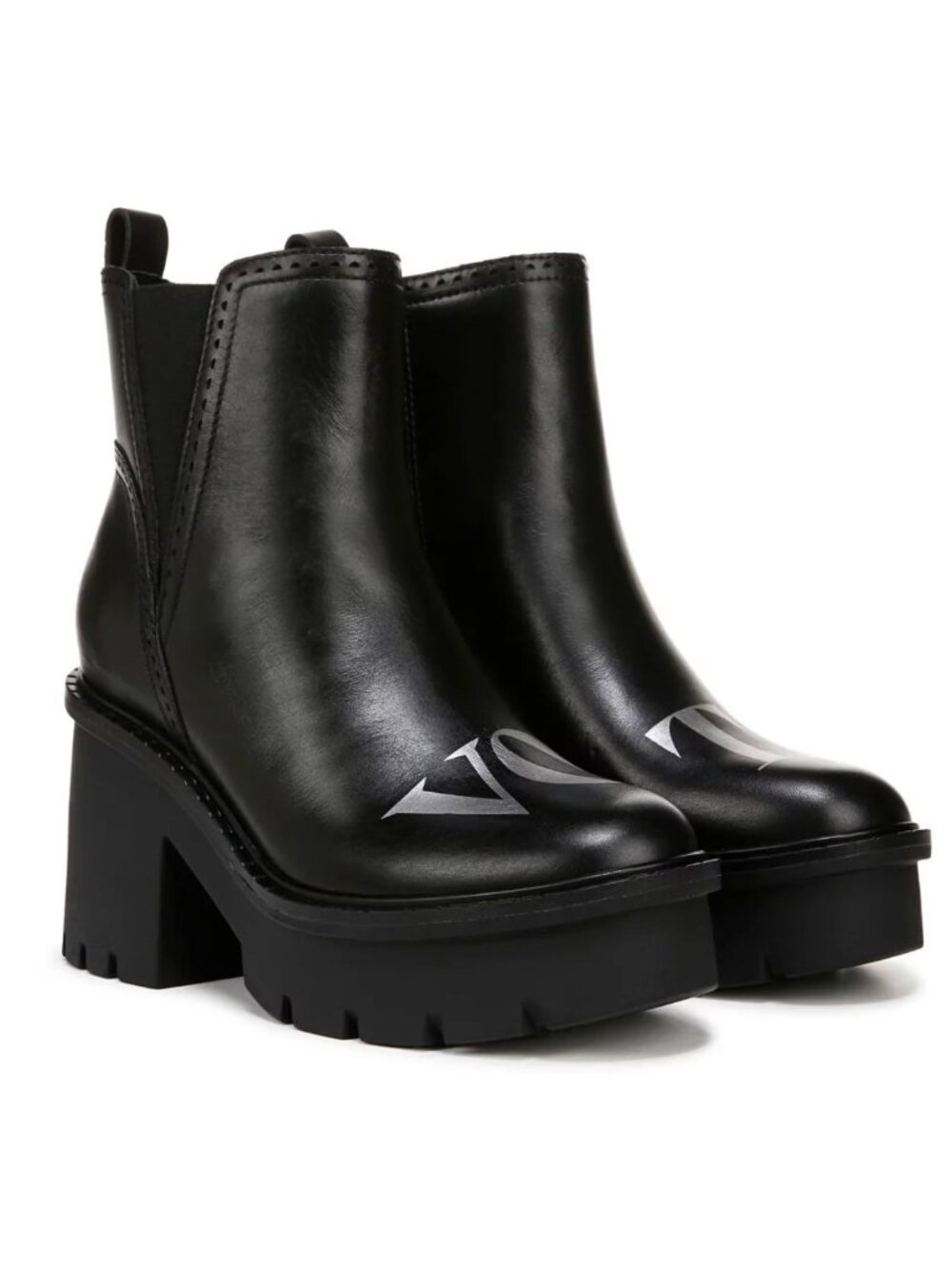 NWB Naturalizer Womens Quest Vote Black Leather Chelsea Boots Size 7W $200 [jb]